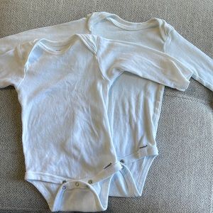 2 Pack White Gerber Onesie